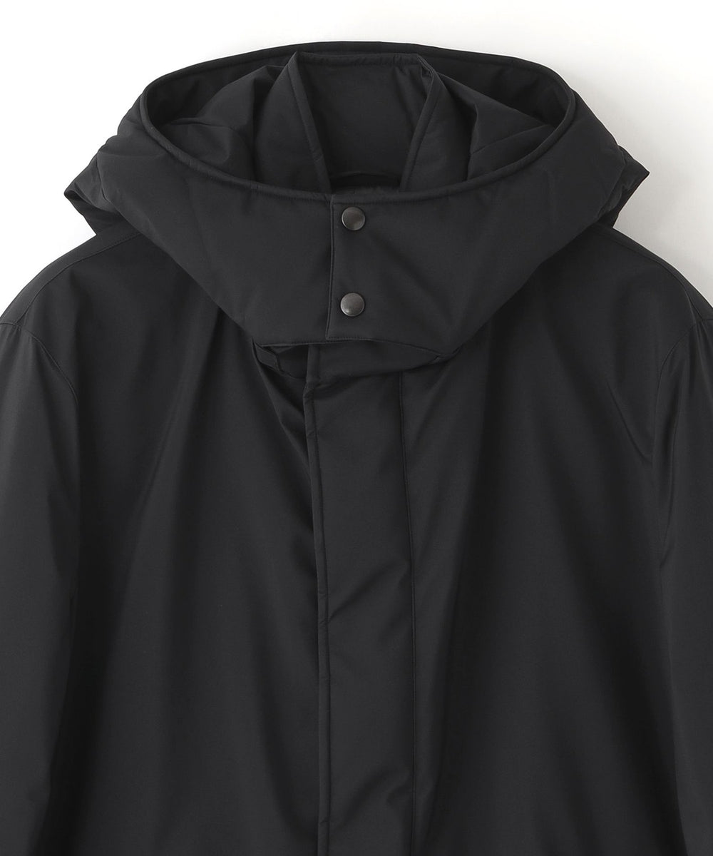はっ水/透湿性/防風】【BLACK OF BLACKs】スタンドカラーダウンコート