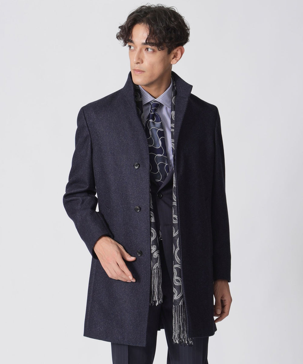 HOUSTON】カシミヤ混スタンドカラーコート(コート)｜Paul Stuart