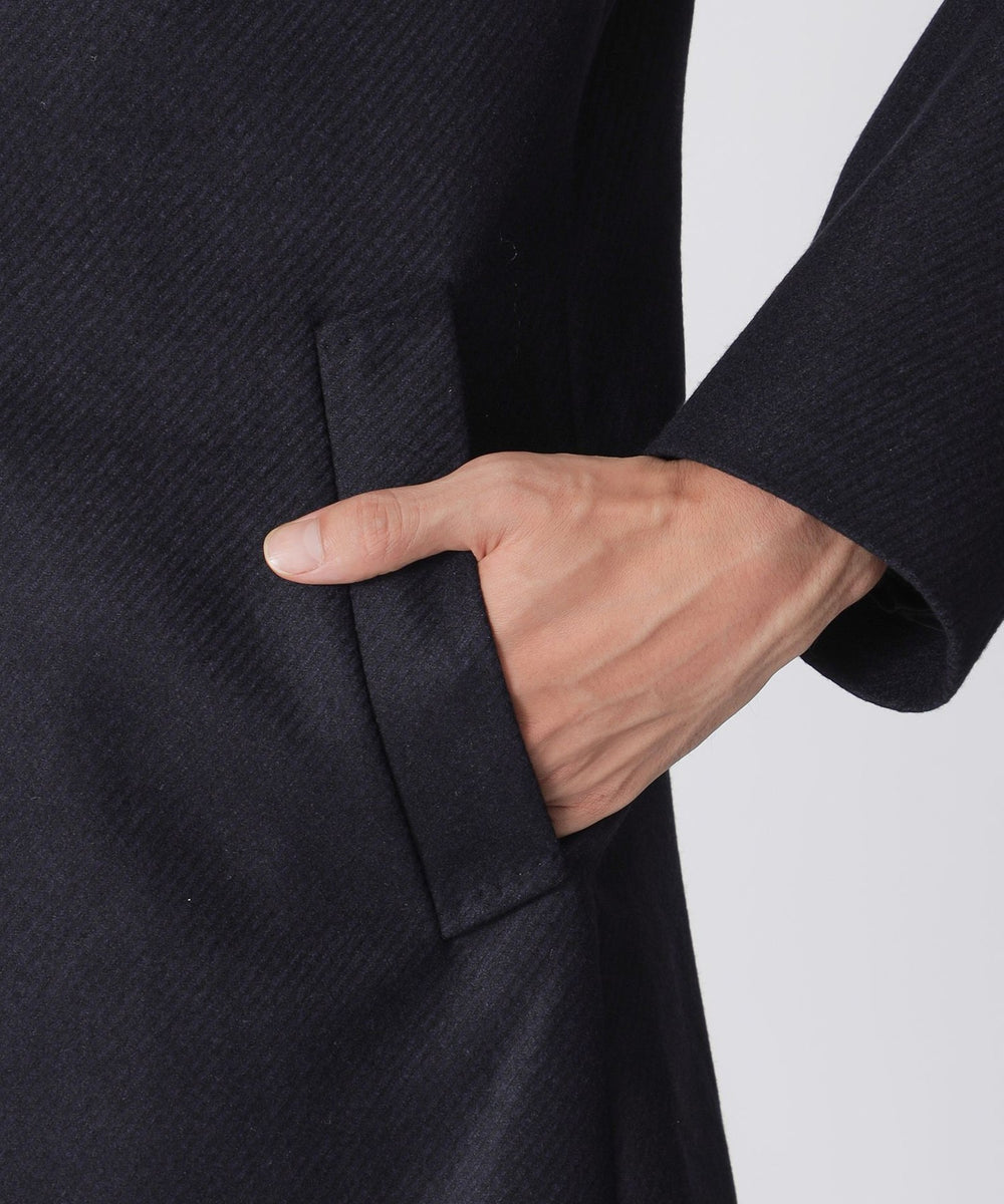 ポールスチュアート　カシミヤ混ダウンコート HOUSTON】カシミヤ混スタンドカラーコート