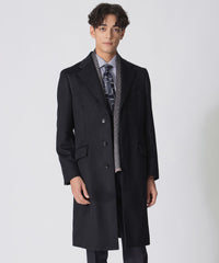<フランソワ>サンヨーシングルチェスターコート シングルチェスターコート《ロング丈》《Super100's》 (LSC22101-01
