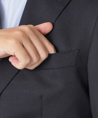 QUITESSENTIAL】2/1ツイル シングル2ボタンブレザー(ジャケット)｜Paul