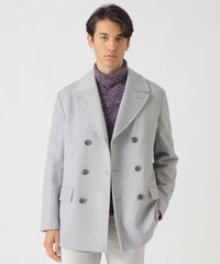 未使用級✨️ PS Paul Smith カシミヤ混 グレー ピーコート XL Paul Smith ポールスミス コレクション ピーコート XL カシミヤ