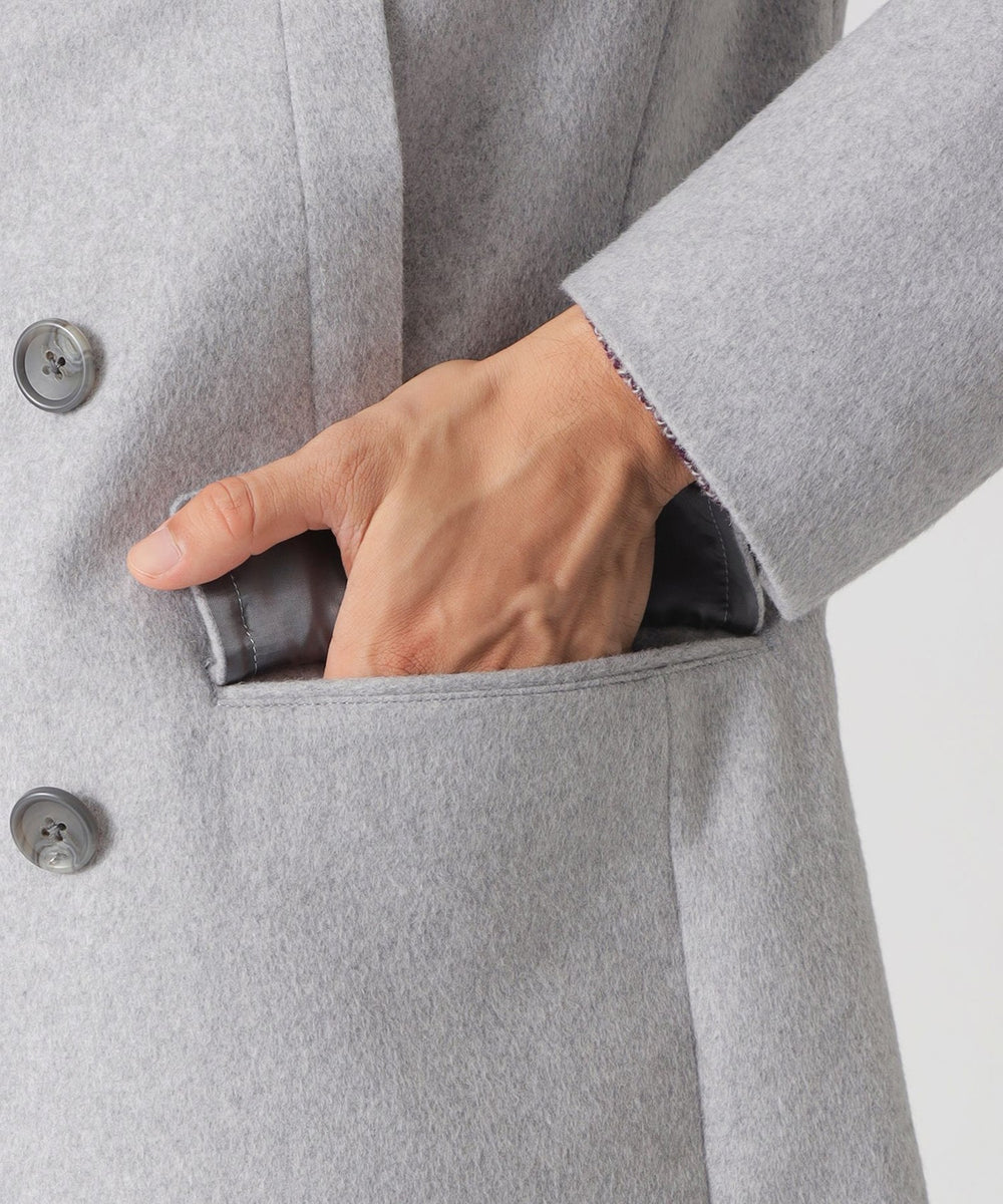 未使用級✨️ PS Paul Smith カシミヤ混 グレー ピーコート XL 中古・古着通販】PAUL SMITH (ポールスミス) メルトンコート グレー