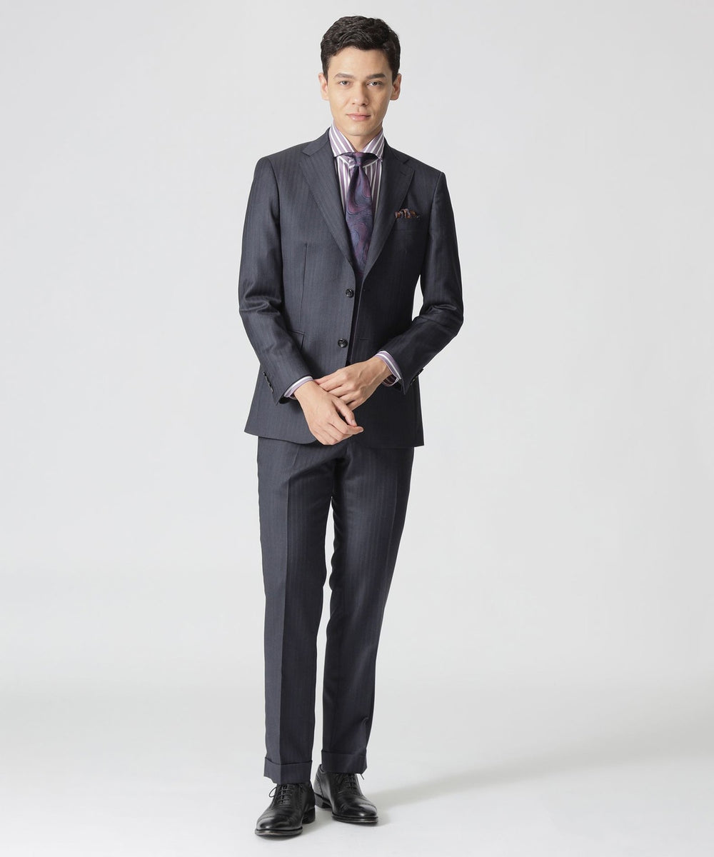 WEB・一部店舗限定】カシミヤブレンド ストライプ柄スーツ(スーツ