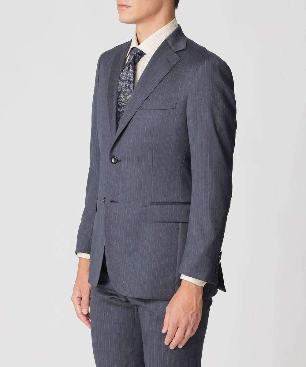 専用です‼️Paul Stuart スーツスカートセット EASTGATE MODEL】スチュアーツブルー ストライプ柄スーツ(スーツ