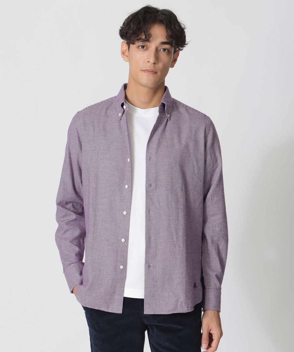 ブラッシュド千鳥シャツ(トップス)｜Paul Stuart(ポール・スチュアート