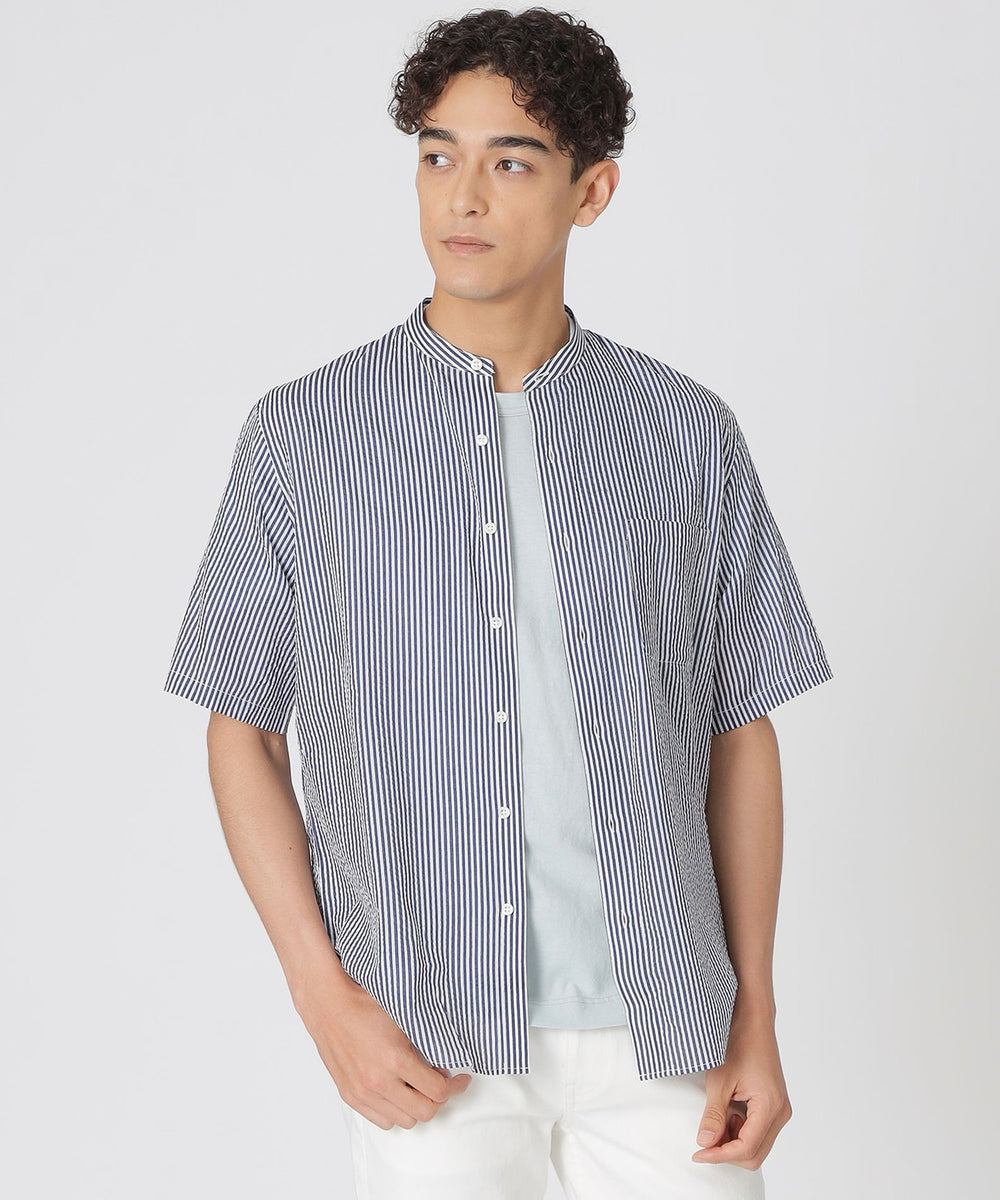 ロンストプリント ミラクルウェーブ半袖シャツ(トップス)｜Paul Stuart