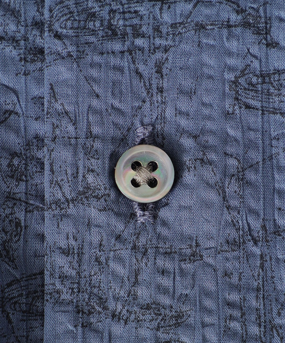 ヨットデッサンプリント 半袖シャツ(トップス)｜Paul Stuart