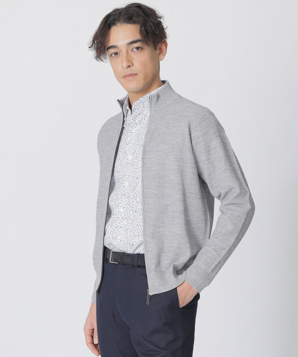 ラミー鹿の子フルジップセーター(トップス)｜Paul Stuart(ポール