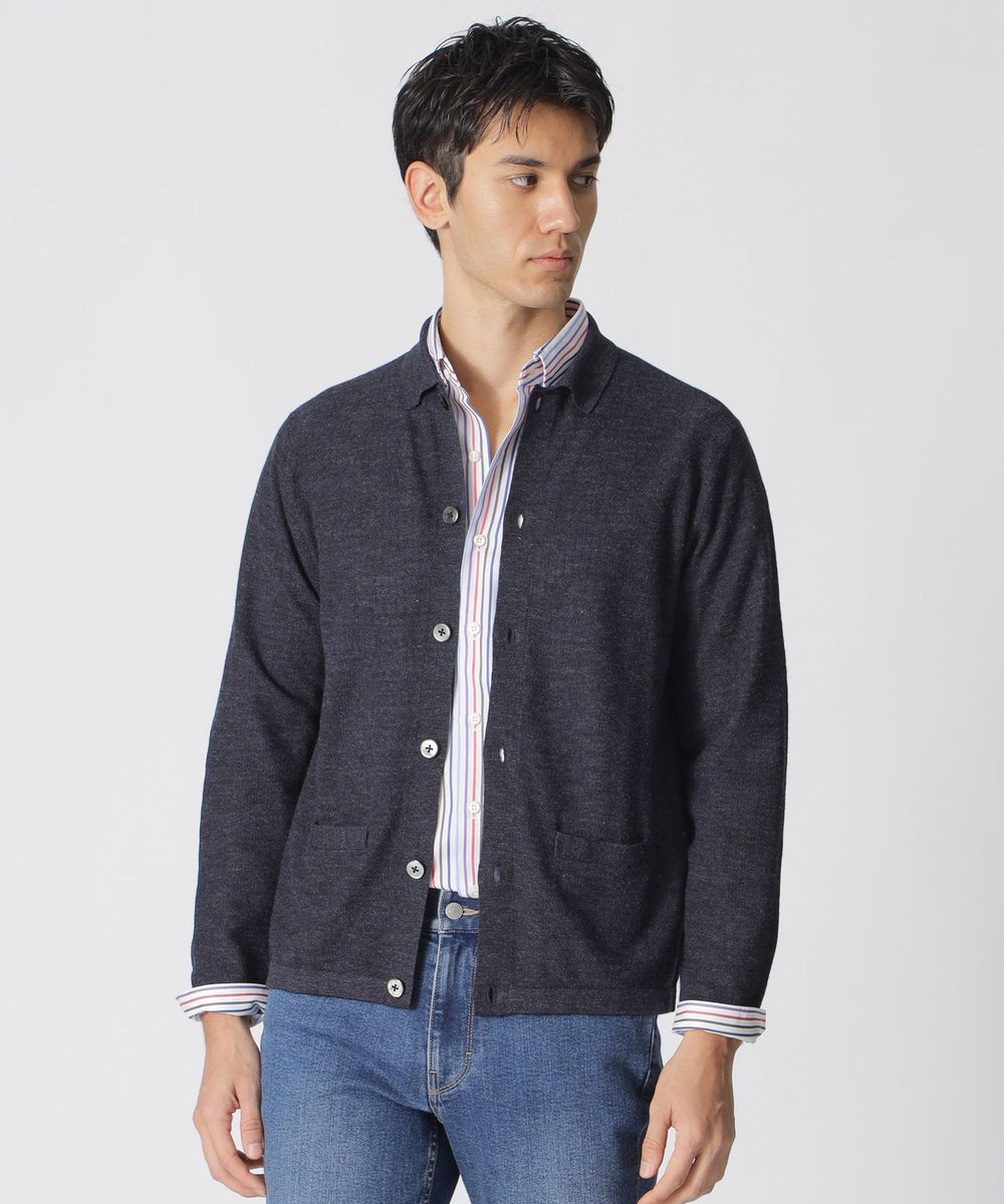 ラミーニットポロカーディガン(トップス)｜Paul Stuart(ポール