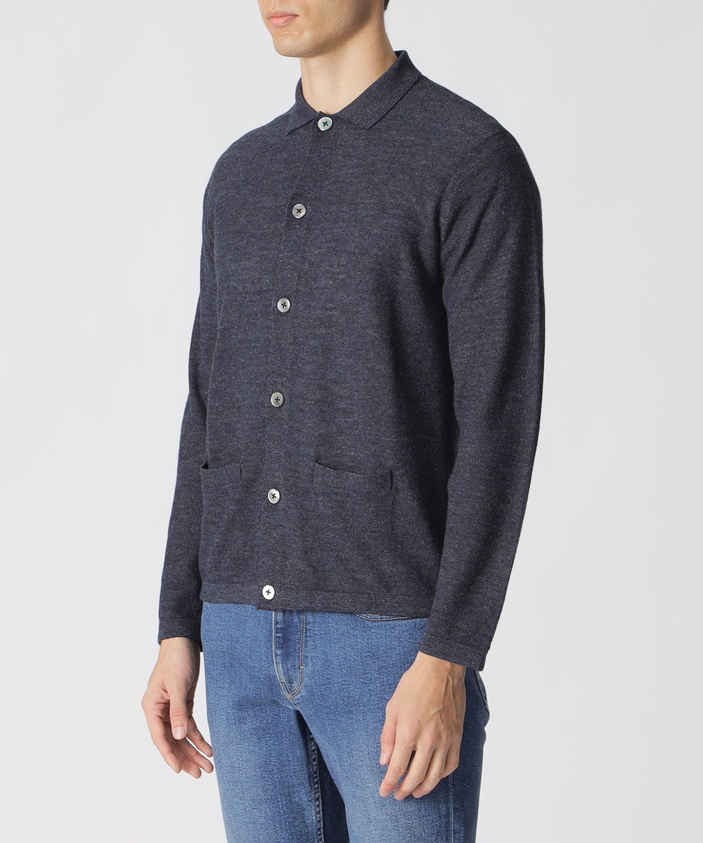 ラミーニットポロカーディガン(トップス)｜Paul Stuart(ポール