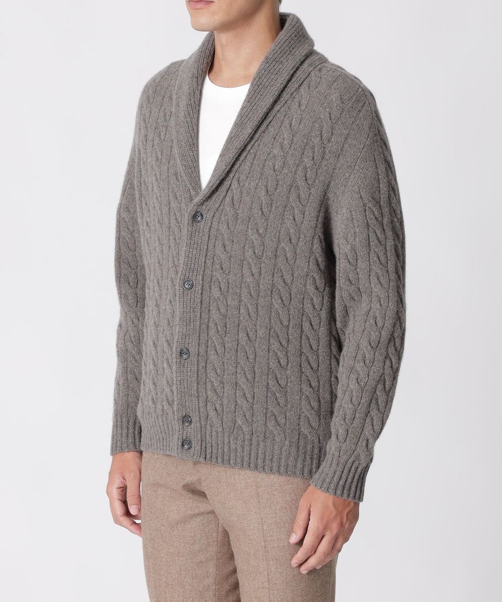 Special❗️20s lamb knit 30s40s ショールカラーセーターファッション