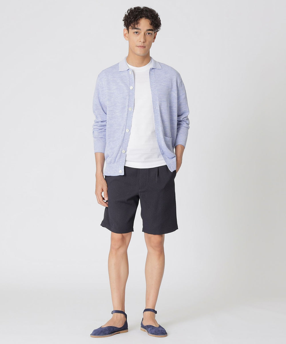 リネンオープンニットポロカーディガン(トップス)｜Paul Stuart