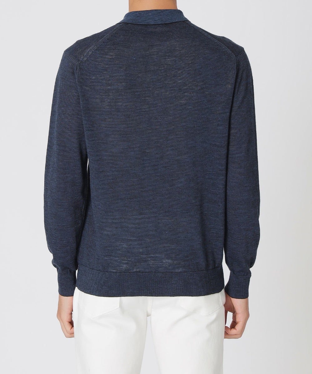 リネンオープンニットポロカーディガン(トップス)｜Paul Stuart(ポール