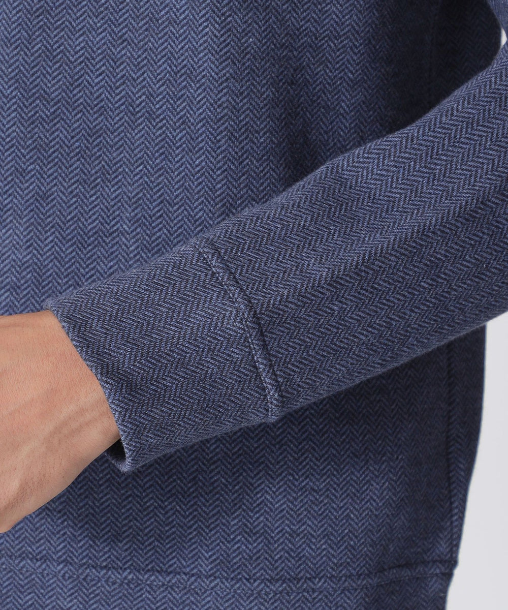 へリンボンダブルフェイスハーフジップ(トップス)｜Paul Stuart(ポール