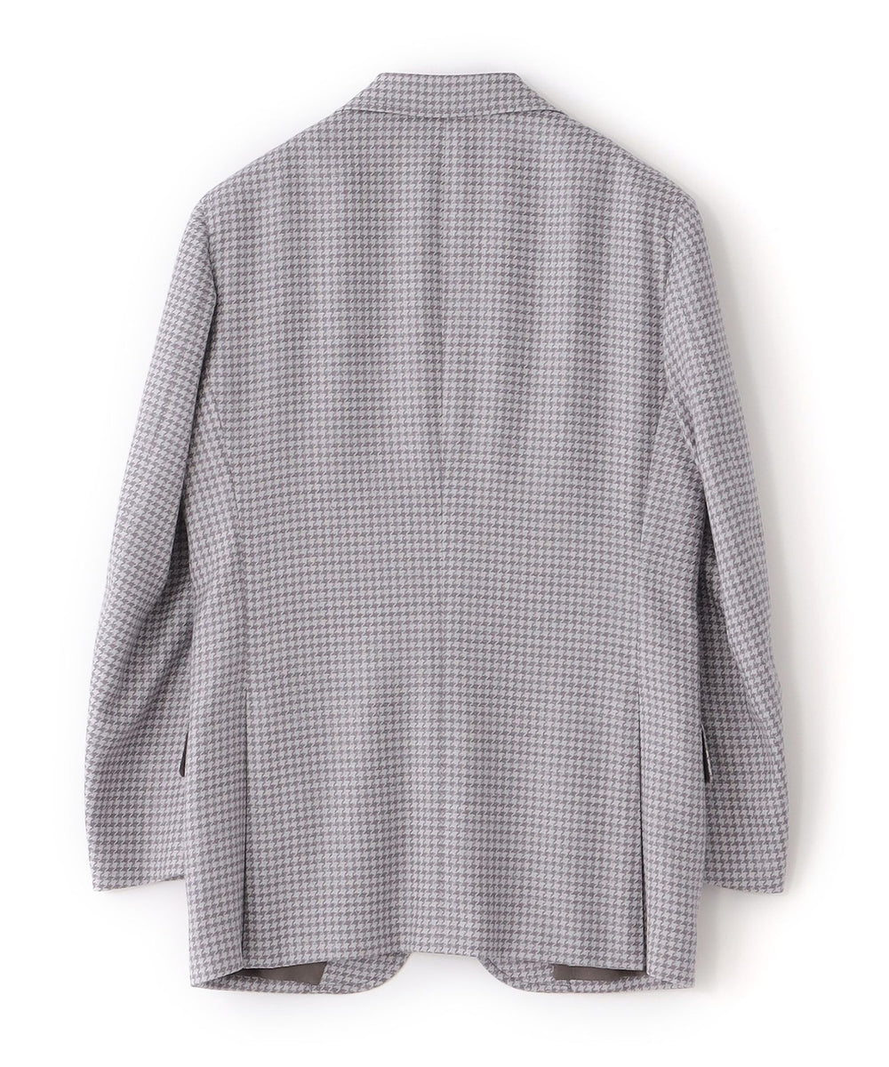 数量限定】「COLLECTION LINE」三者混ハウンドトゥース柄 ノッチド