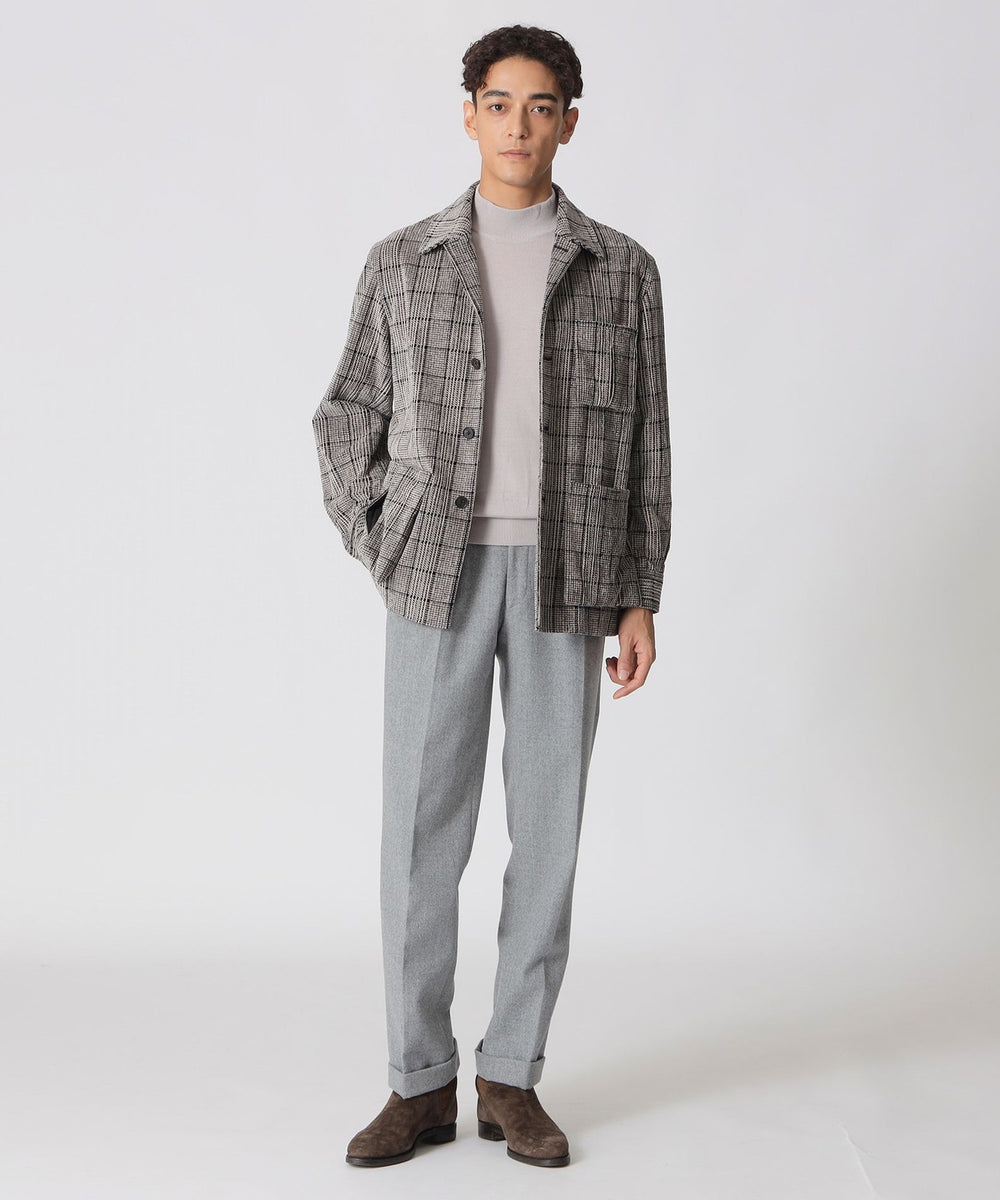 数量限定】「COLLECTION LINE」グレナカートチェック柄 コットンベロア