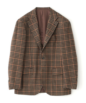 WEB・一部店舗限定】【RING JACKET】ブラウンチェックジャケット