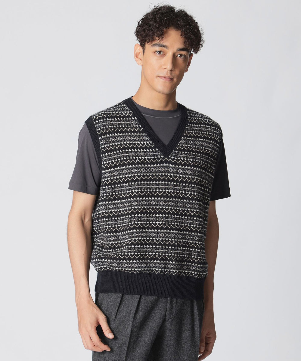 数量限定】【COLLECTION LINE】フェアアイルニットベスト(トップス