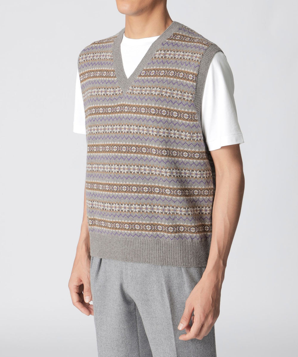 数量限定】【COLLECTION LINE】フェアアイルニットベスト(トップス