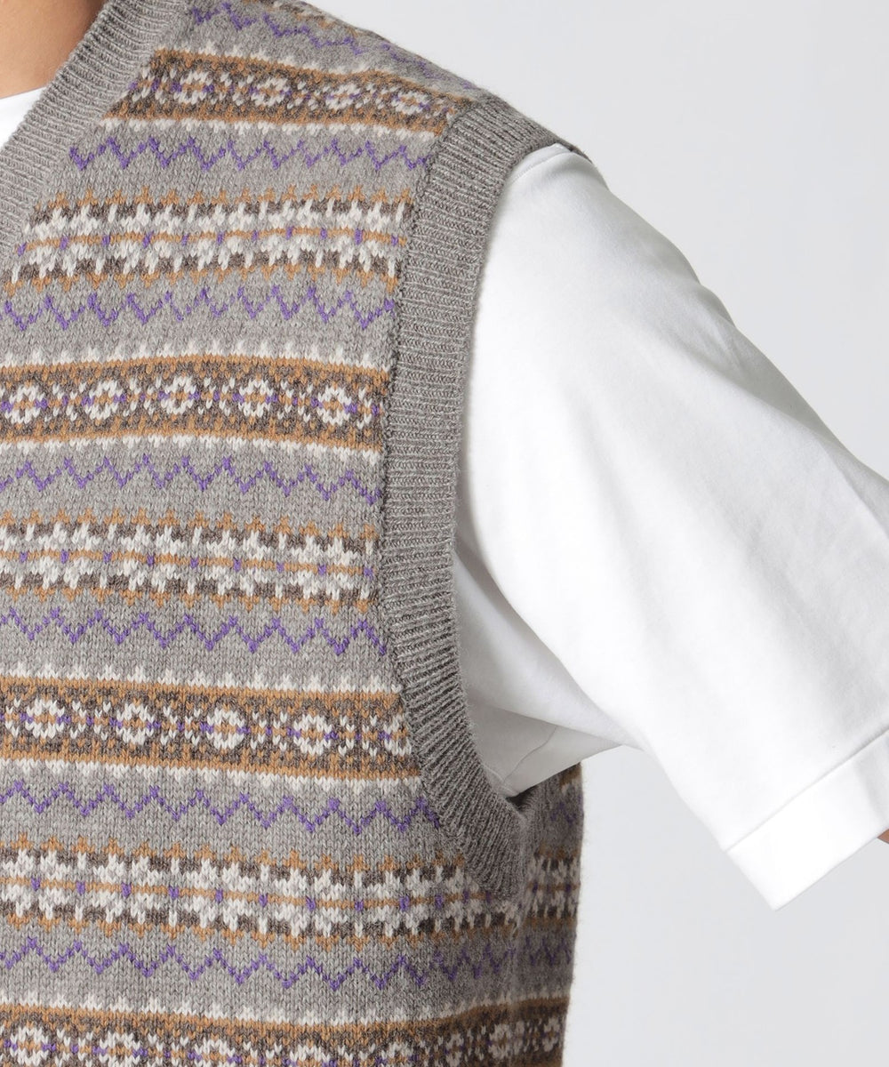 数量限定】【COLLECTION LINE】フェアアイルニットベスト(トップス