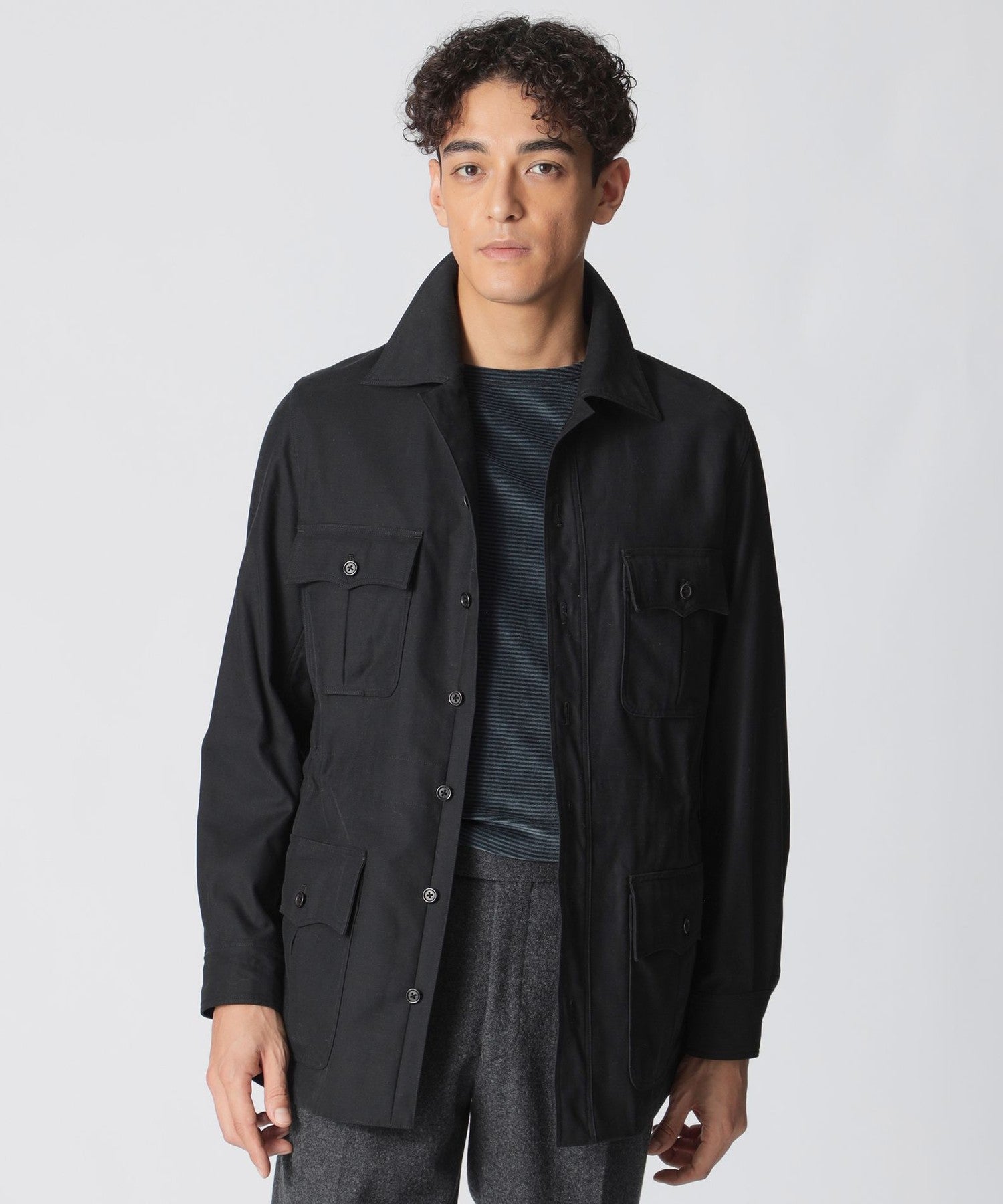 1145-J3F5861409__,09,モデル身長183cm 着用サイズ：48