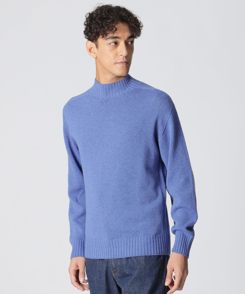 数量限定】「COLLECTION LINE」ガーンジーモックネックニット(トップス