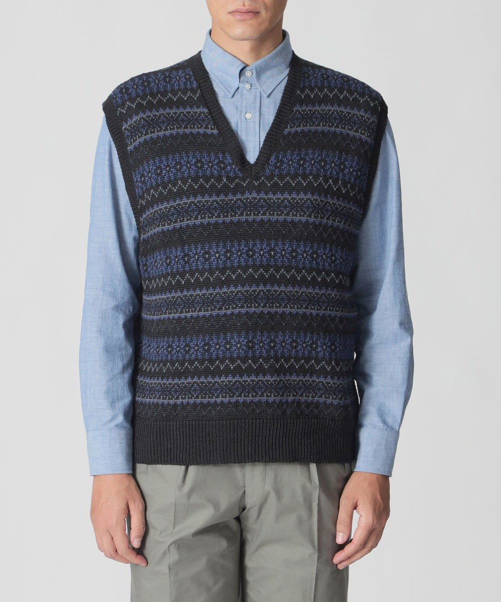 数量限定】フェアアイル柄ニットベスト(トップス)｜Paul Stuart