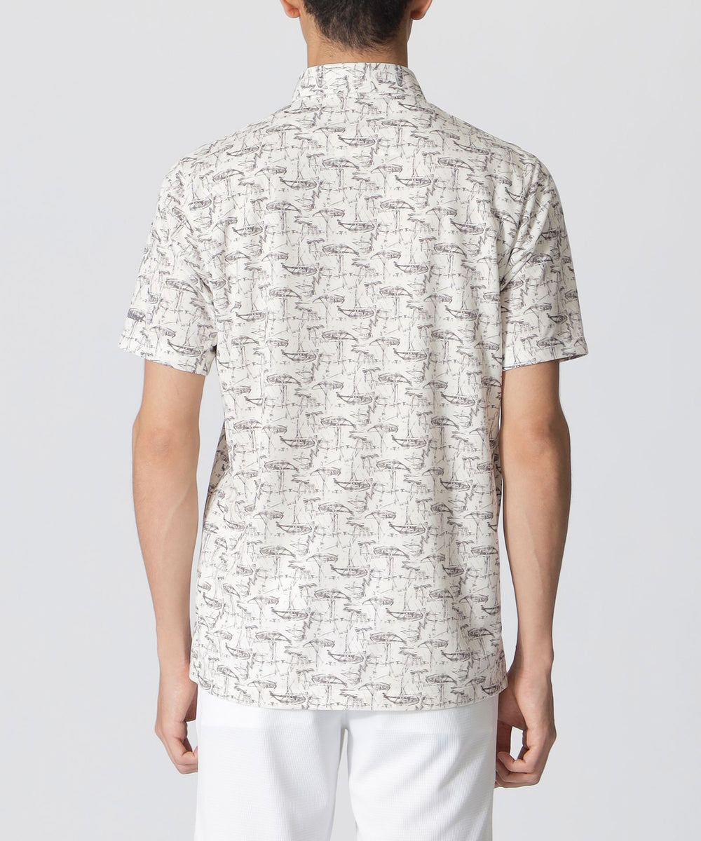 Paul Stuart GOLF 半袖　ポロシャツ 吸水速乾】ヨットプリントポロシャツ（GOLF）(トップス)｜Paul