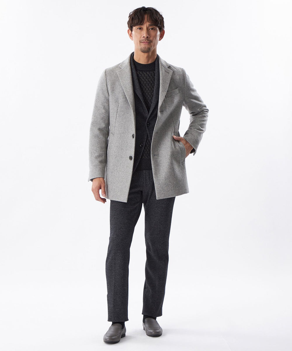 EPoca Uomo グレー ウールコート ミドルウールチェスターコート(コート)｜EPOCA UOMO(エポカ ウォモ)の