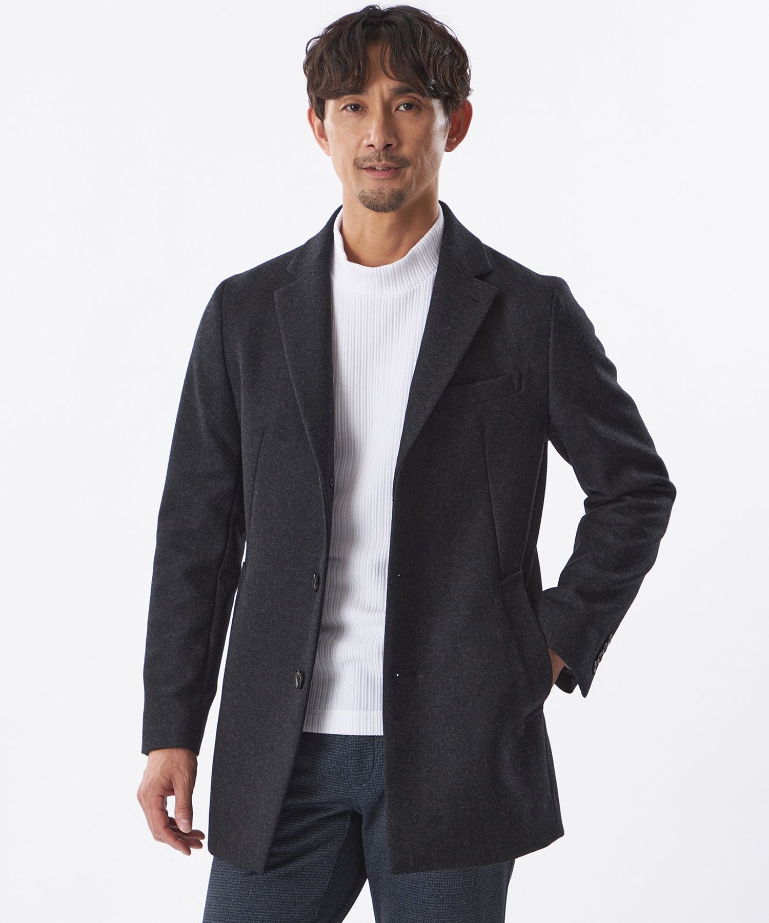 1154-M1B5266408__,08,モデル身長186cm 着用サイズ：48