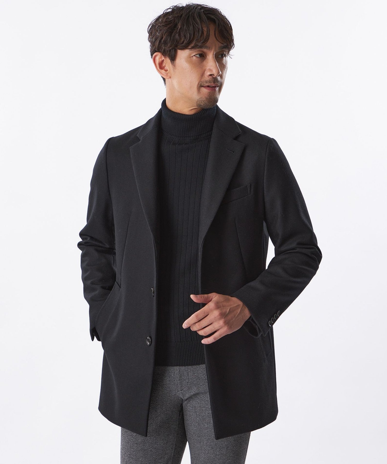 1154-M1B5266409__,09,モデル身長186cm 着用サイズ：48