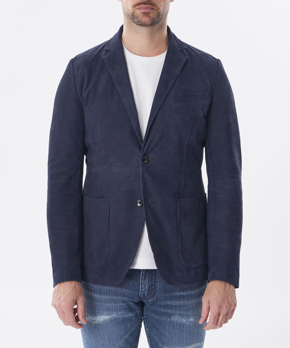 PRIMA COLLECTION】カーフヌバックレザージャケット(ジャケット