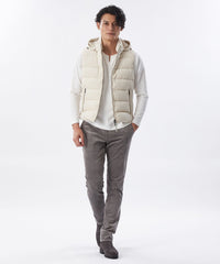 Safari11月号掲載＊ベロアツイルジャージーダウンベスト(ブルゾン