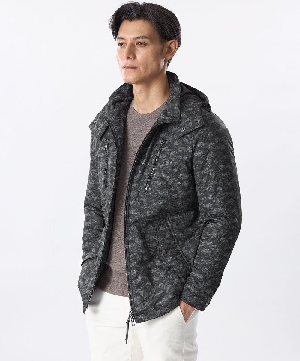 EPOCA UOMO カモフラパーカー カモフラエンボストリコットパーカ(トップス)｜EPOCA UOMO(エポカ