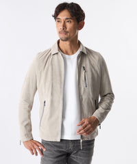 ゼニア スエードレザーブルゾン イタリア製 ベージュ XL ゼニア スエードレザーブルゾン イタリア製 ベージュ XL - メルカリ