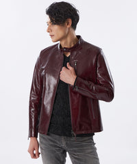 EPOCA UOMO スリーブコンビレザーブルゾン 本革×ジャージ　ブラック 13.7万円⭐️EPOCA UOMO☆スリーブコンビレザーブルゾン☆本革