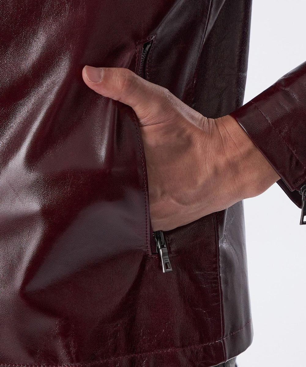 EPOCA UOMO (エポカウォモ) レザージャケット　ブラウン PRIMA COLLECTION】Y2レザーブルゾン(ブルゾン)｜EPOCA UOMO(エポカ