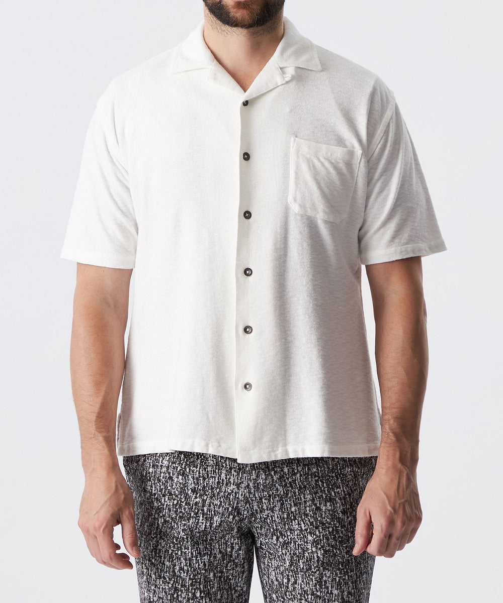 ミニパイルオープンカラーシャツ(トップス)｜EPOCA UOMO(エポカ ウォモ