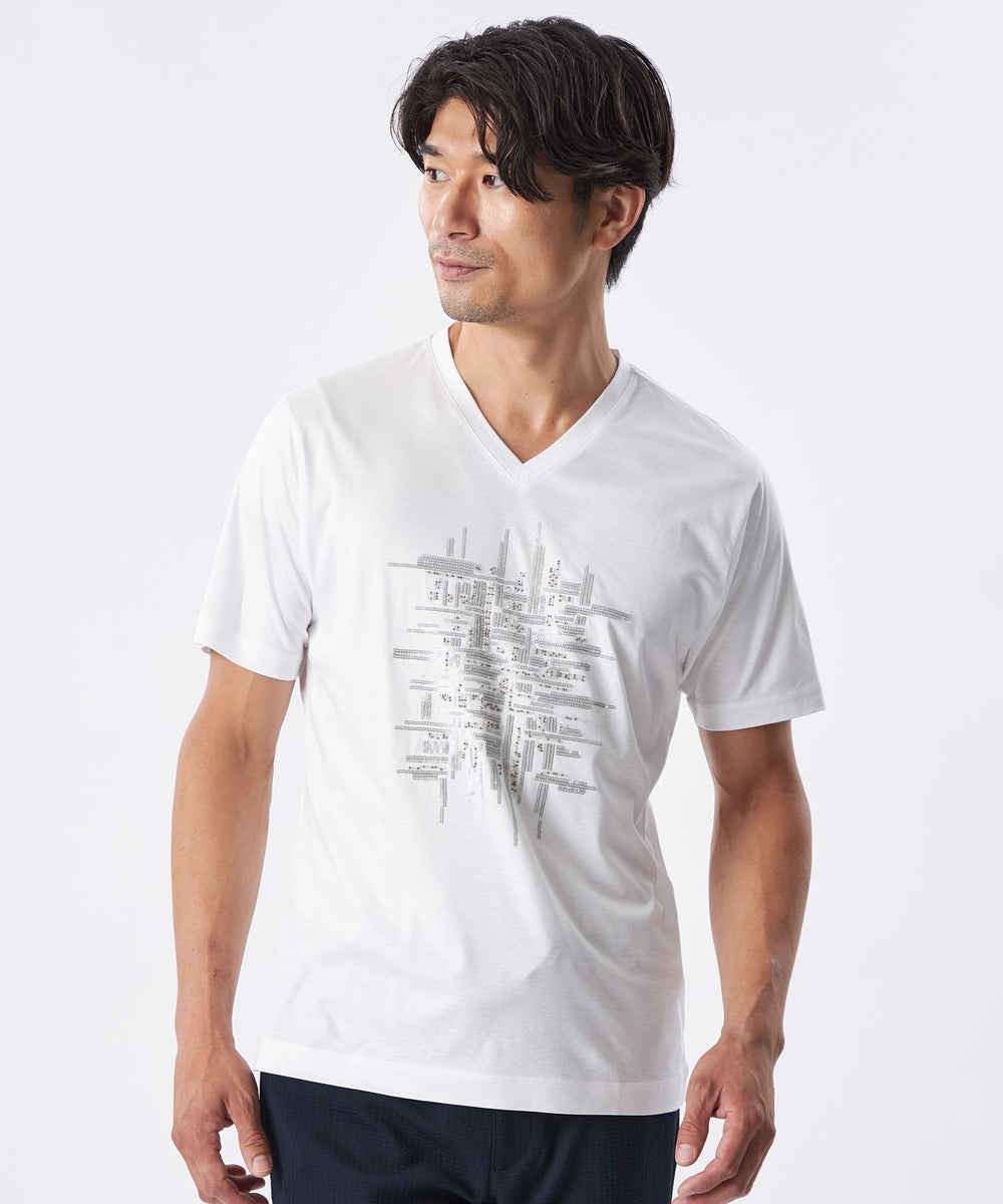 スパンコールランダムラインカットソー(トップス)｜EPOCA UOMO(エポカ