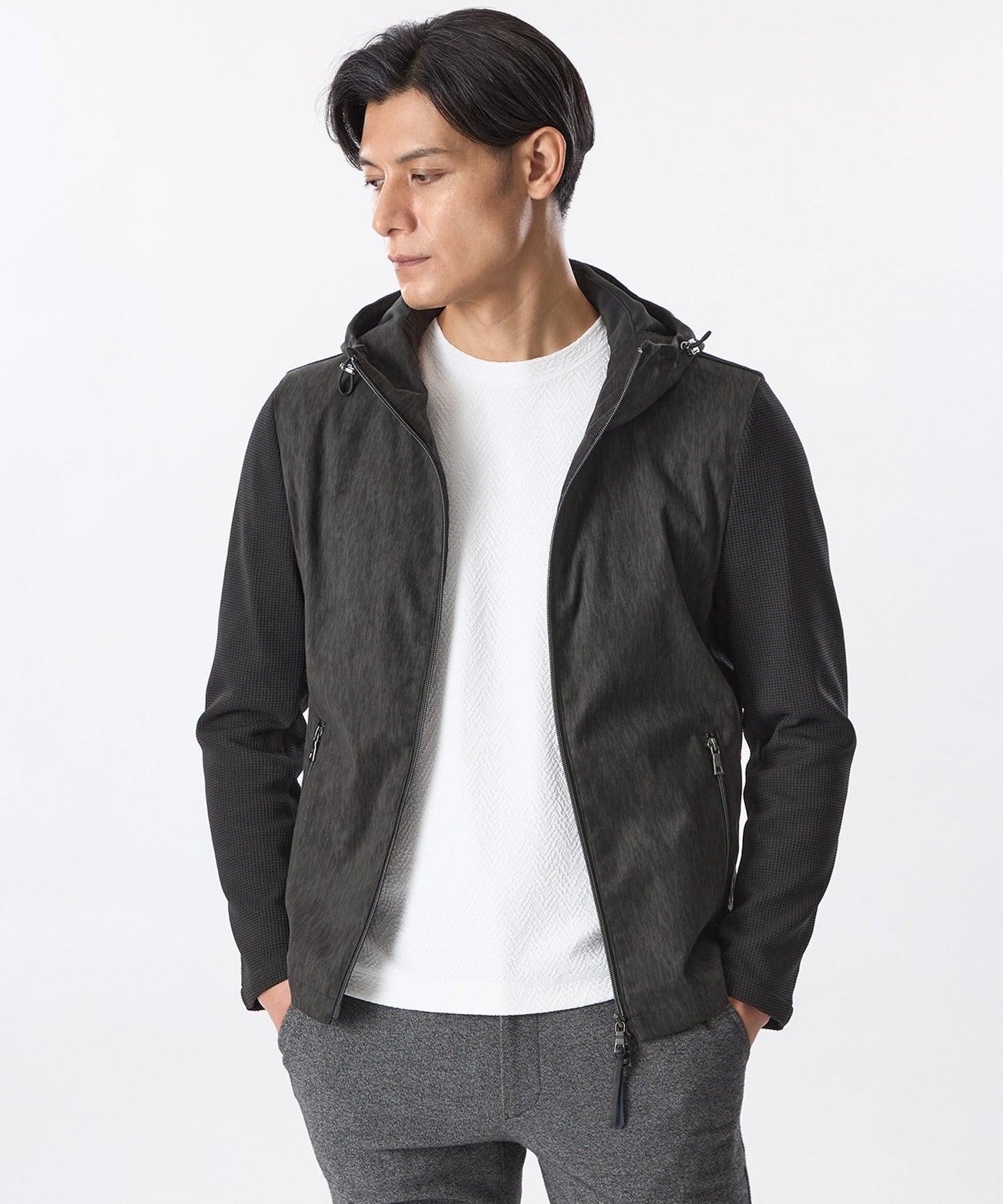 1154-M1P6562709__,09,モデル身長185cm 着用サイズ：48