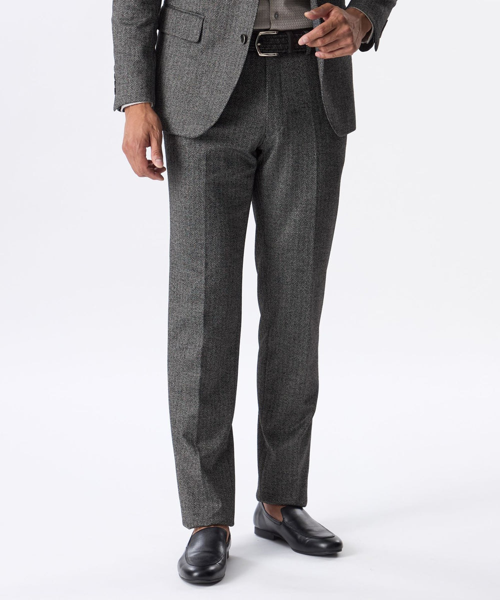 セットアップ対応】ヘリンボーンジャージースラックス(パンツ)｜EPOCA