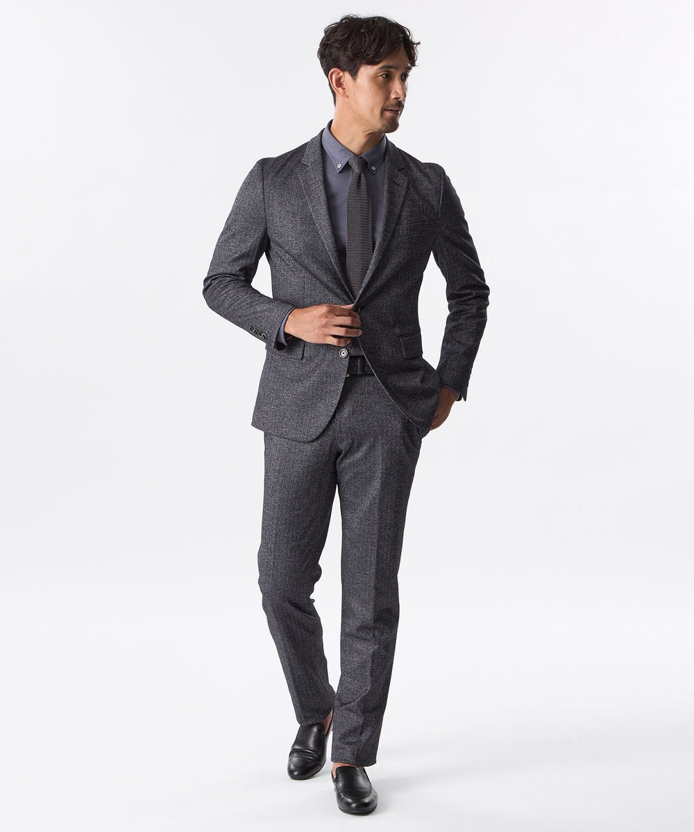 セットアップ対応】ヘリンボーンジャージースラックス(パンツ)｜EPOCA