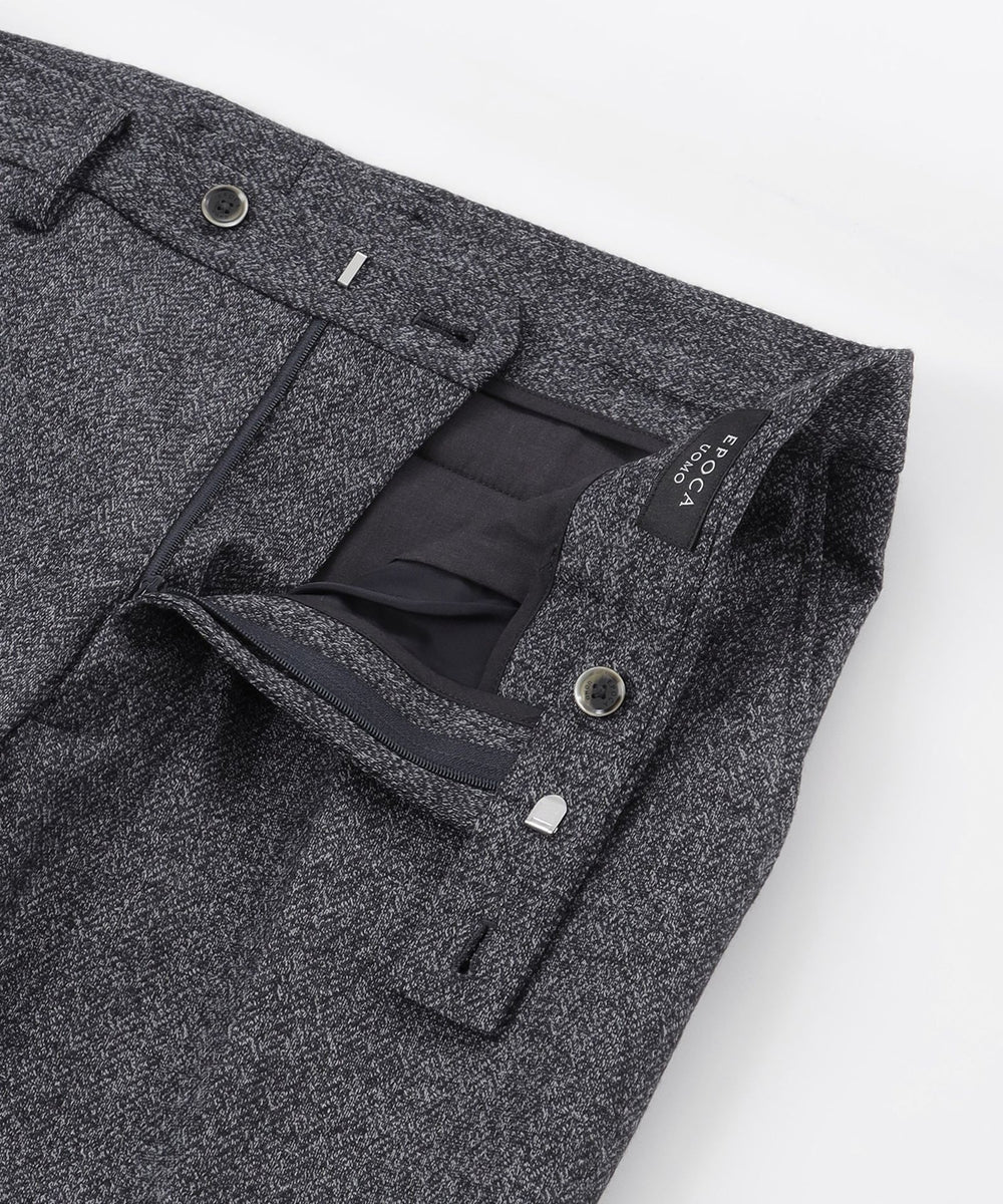 セットアップ対応】ヘリンボーンジャージースラックス(パンツ)｜EPOCA