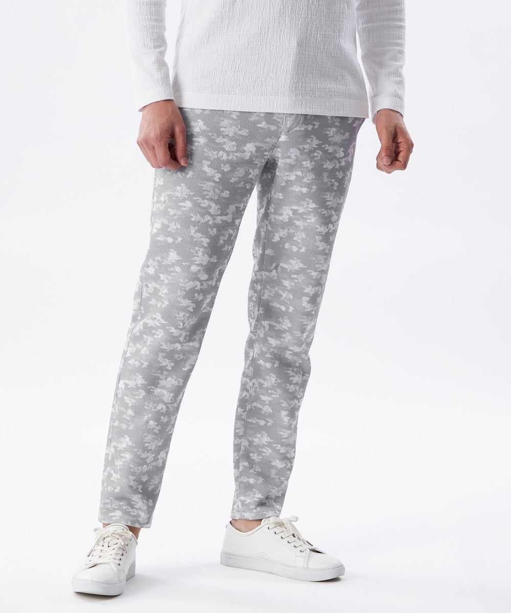 新品 EPOCA UOMO エポカ ウォモ カモフラ ジャガードパンツ 52 カモフラエンボストリコットパンツ(パンツ)｜EPOCA UOMO(エポカ ウォモ