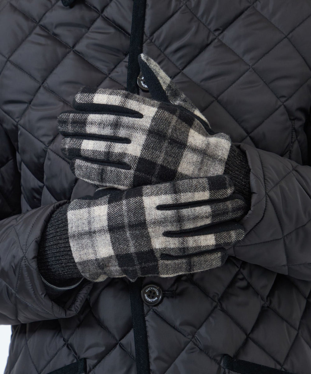 Mackintosh マッキントッシュ 新品！チェック柄カシミヤ鹿革手袋グローブ ハウスチェック グローブ(グローブ)｜MACKINTOSH PHILOSOPHY