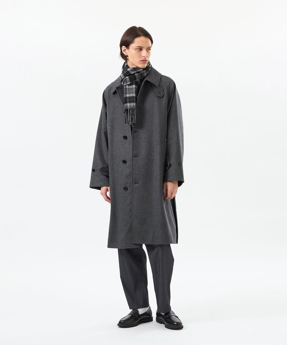 バッキンガムベア ウォッシャブルウールカシミヤ チェックマフラー