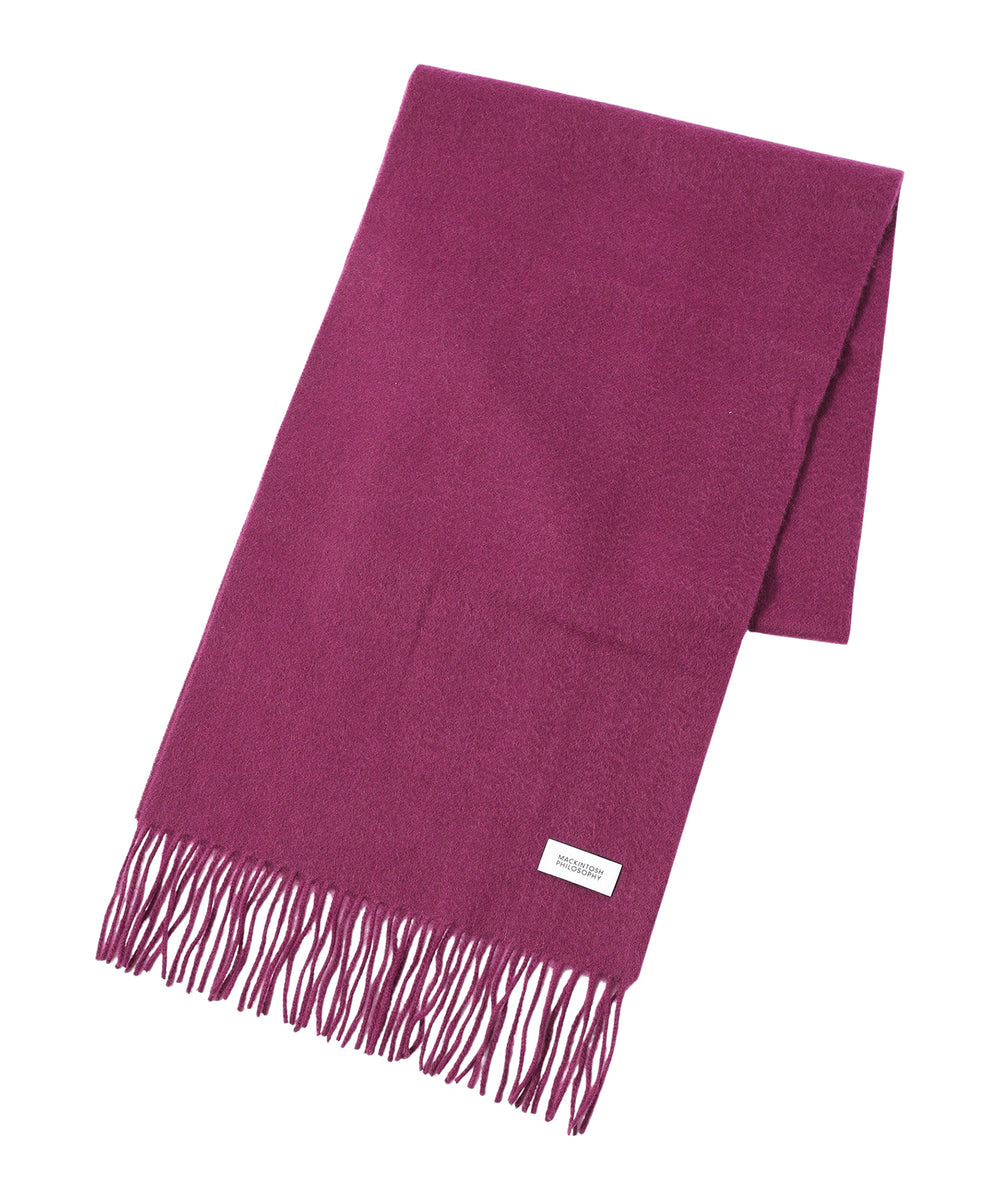 ウォッシャブルカシミヤ ソリッドマフラー ネイビー ウォッシャブルカシミヤ ソリッドマフラー(マフラー・ストール