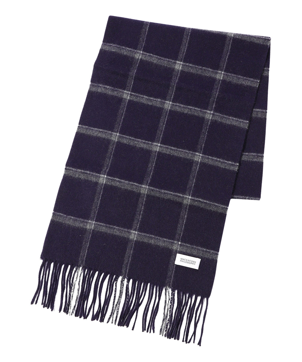 ウォッシャブルカシミヤチェックマフラー LEE11月号掲載／蛯原友里さん着用】ウォッシャブルカシミヤ