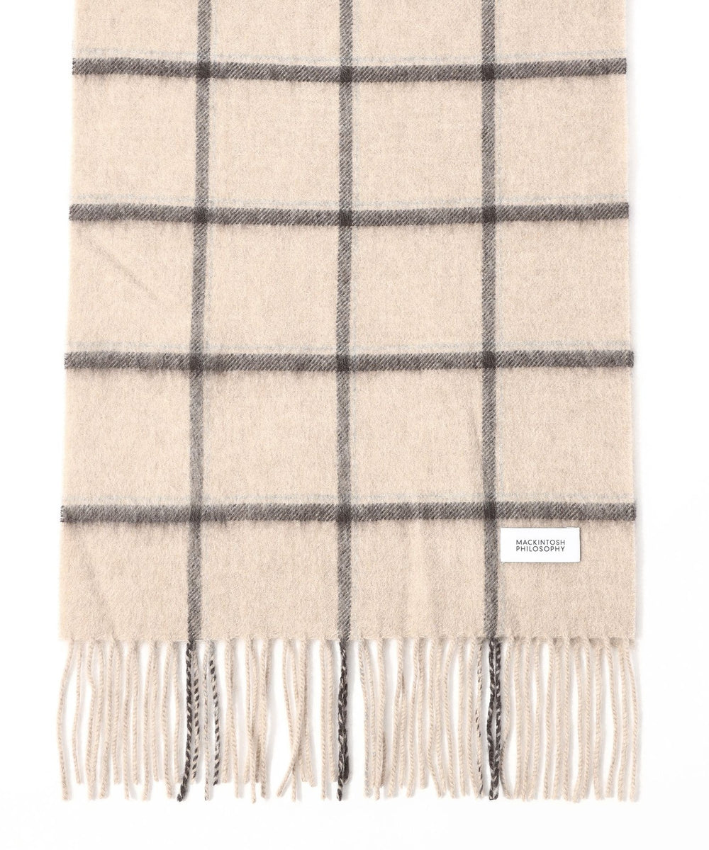 ウォッシャブルカシミヤ ブリティッシュチェックマフラー(マフラー